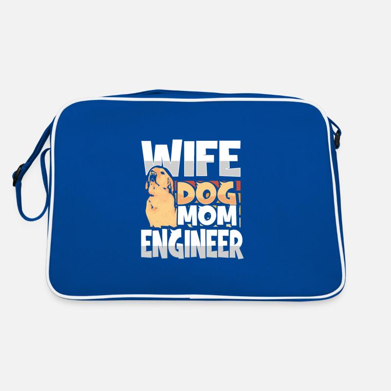 Wife Dog Mom Engineer Funny Engineer Gift Retro Bag