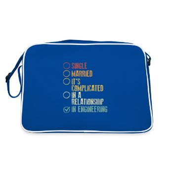Engineer Gift It's Complicated In Engineering Gift - Retro Bag - blue/white - Back
