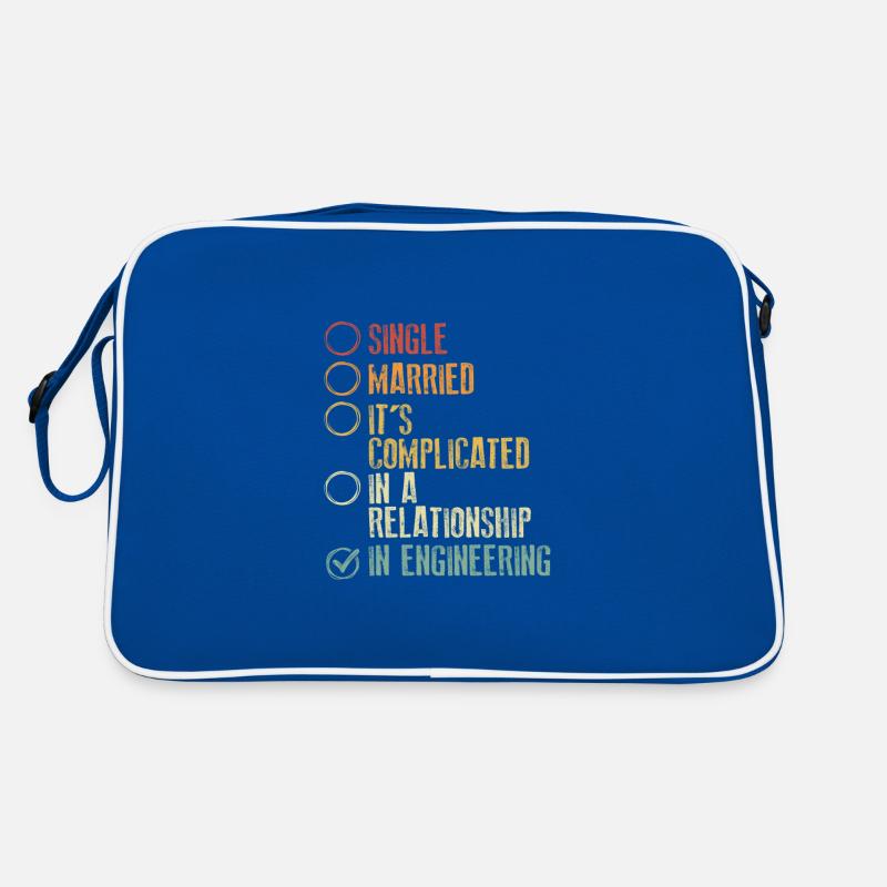 Ingenieursgeschenk Es ist kompliziert in Engineering Geschenk Retro Tasche