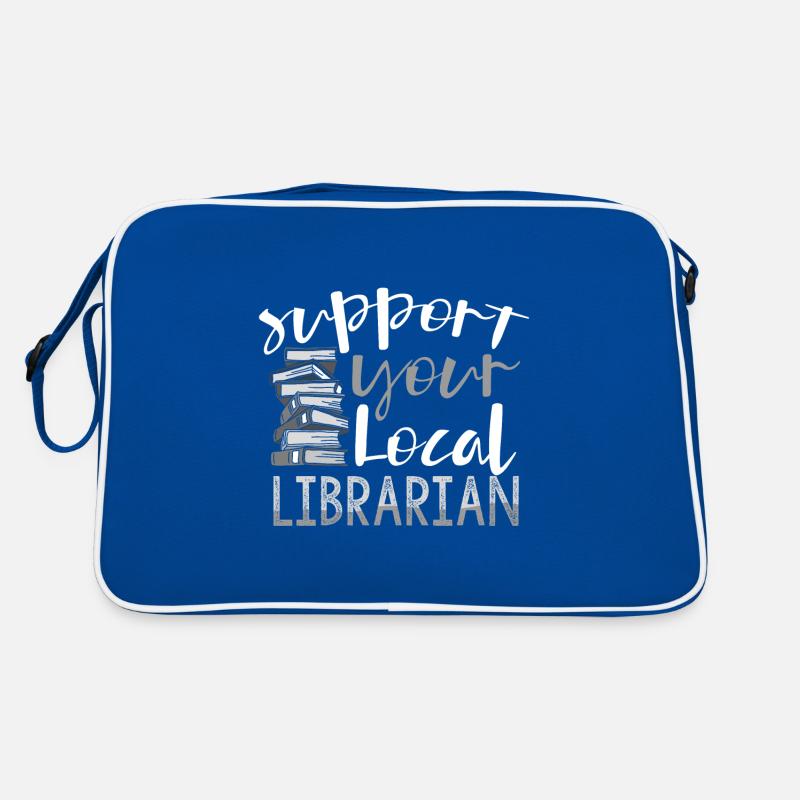 Lesen Sie ein Buch Unterstützung Lokale Bibliothekar Geschenkidee Retro Tasche