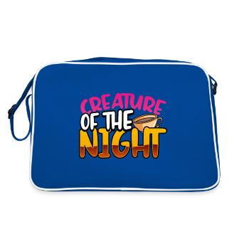 Insomniac Gift Creature of the Night Coffee - Retro Bag - blue/white - Back