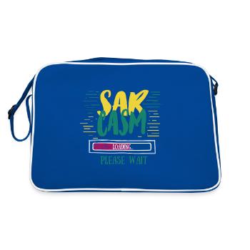 Sarcasm Loading Funny Sarcasm Gift - Retro Bag - blue/white - Back