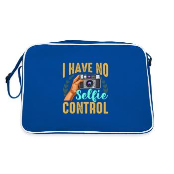 Photographie Je n’ai pas de contrôle de selfie Selfie drôle - Sac Retro - bleu/blanc - Dos