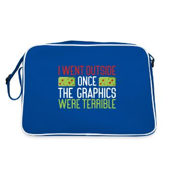 Le cadeau du joueur est sorti une fois que les graphismes ont été - Sac Retro - bleu/blanc - Dos