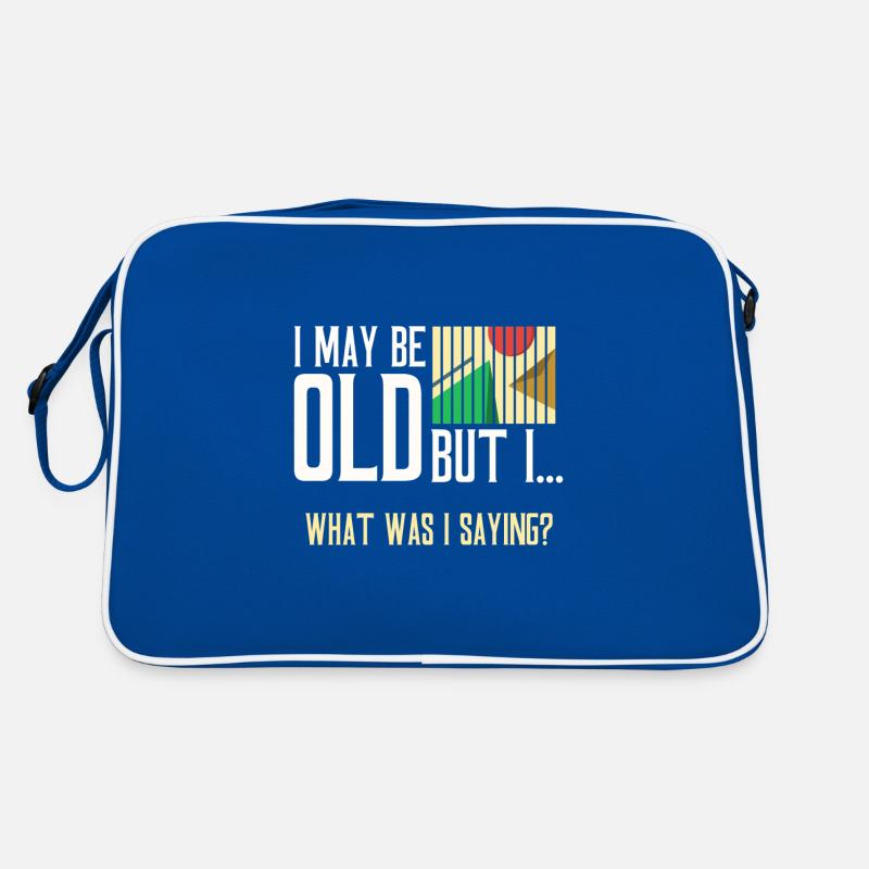 Senior Citizen Gift May Be Old What Was I Saying Retro Bag