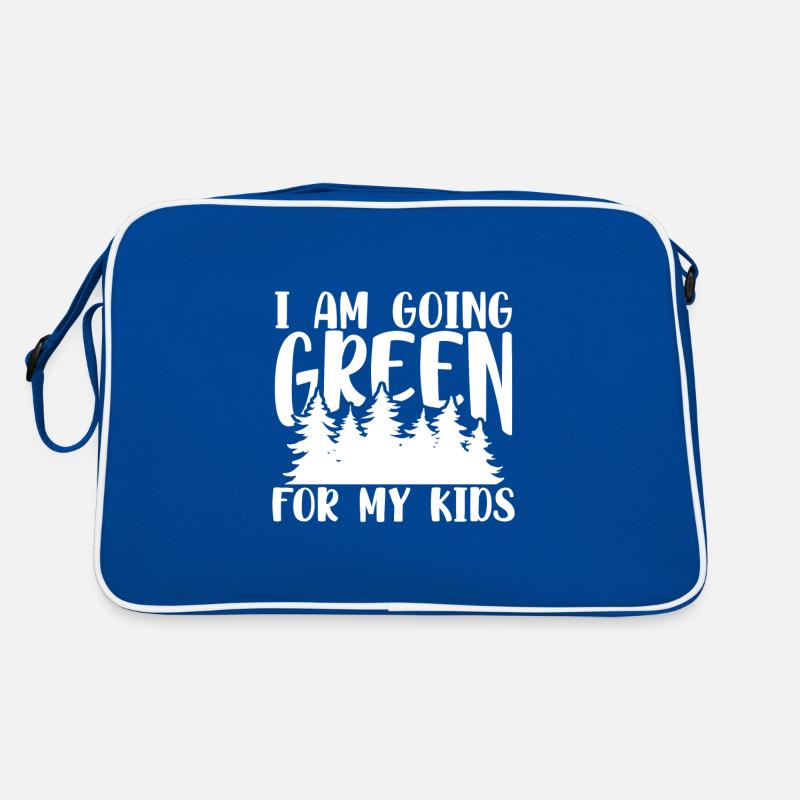 Climate Change Awareness Going Green for My Kids Retro Bag