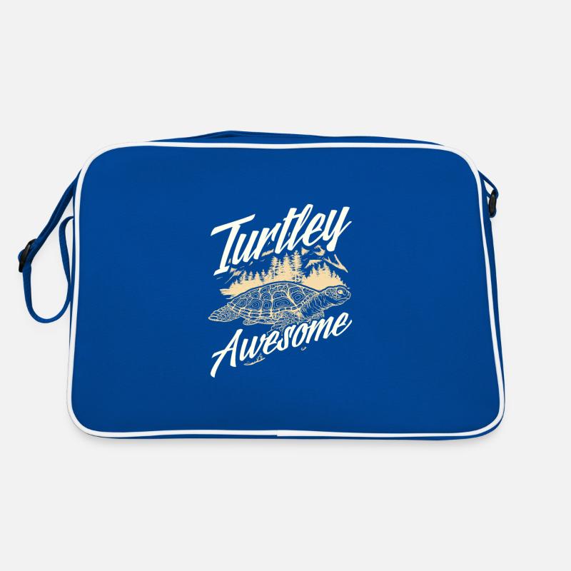Turtley Awesome Fun Sea Turtle Lover Idée cadeau Sac Retro