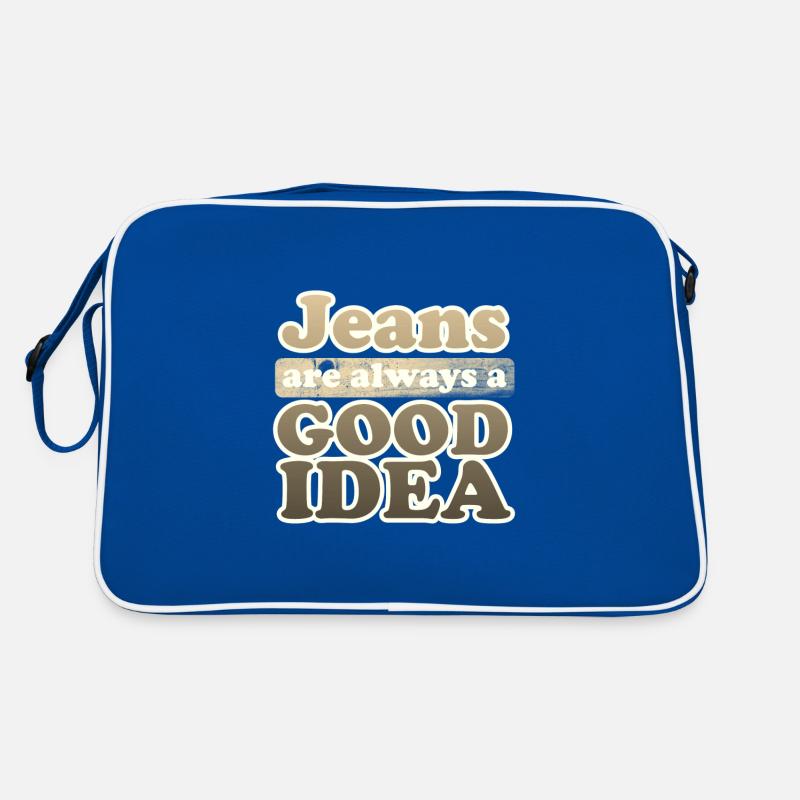 Jeans sind immer eine gute Idee Denim Lover Geschenk Retro Tasche