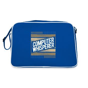 Computer Whisperer Gift Computer Gift Computer - Retro Bag - blue/white - Back