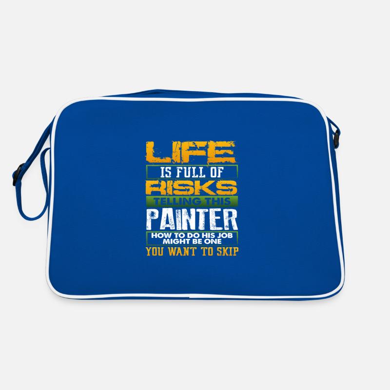 Malen Geschenk Leben voller Risiken Erzählen überspringen Retro Tasche