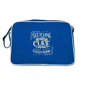 Esquisser des cadeaux Esquisser le remède pour tout - Sac Retro - bleu/blanc - Dos