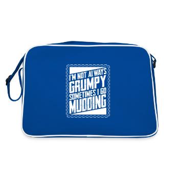 Les cadeaux qui coulent dans la boue ne sont pas toujours grincheux vont parfois - Sac Retro - bleu/blanc - Dos