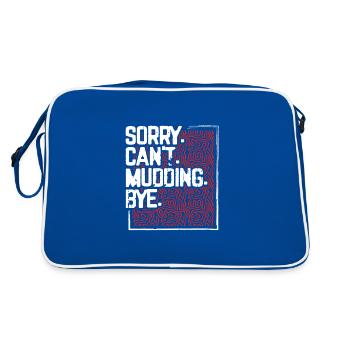 Mudder Gift Sorry Can’t Mudding Bye Funny 4x4 Off - Sac Retro - bleu/blanc - Dos