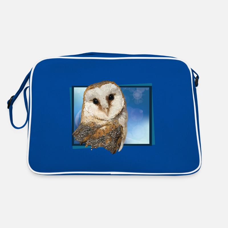 Schleiereule Retro Tasche