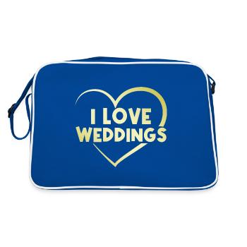 J’adore le mariage - Sac Retro - bleu/blanc - Dos
