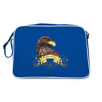 harris hawk - Sac Retro - bleu/blanc - Dos
