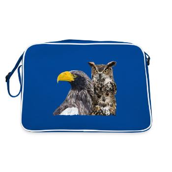 Oiseaux de proie - Sac Retro - bleu/blanc - Dos