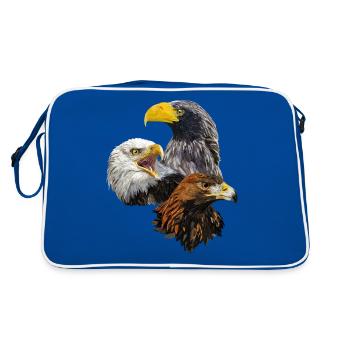 Oiseaux de proie - Sac Retro - bleu/blanc - Dos
