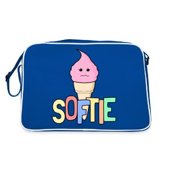 Softie Softeis - Retro Tasche - Blau/Weiß - Hinten