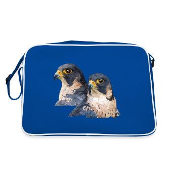Le faucon pèlerin - Sac Retro - bleu/blanc - Dos