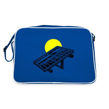 Solar Energy Panels - Retro Bag - blue/white - Back