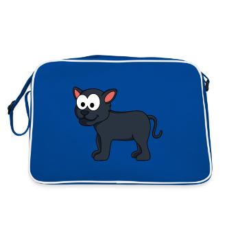 Panther Comic Animal - Sac Retro - bleu/blanc - Dos