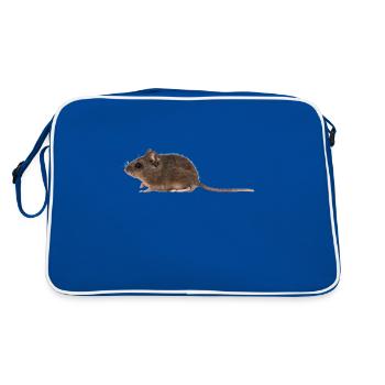 A mouse - Retro Bag - blue/white - Back