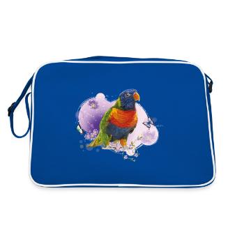 Rainbow lori - Retro Bag - blue/white - Back