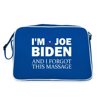 Au Joe Biden et j’ai oublié ce message Anti B - Sac Retro - bleu/blanc - Dos