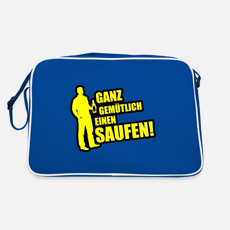 Gemütlich Saufen Feierabend Retro Tasche