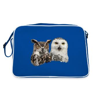 Snowy Owl et American Owl - Sac Retro - bleu/blanc - Dos