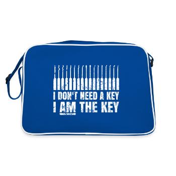 Lockpicking Lock Picking Tool - Retro Bag - blue/white - Back