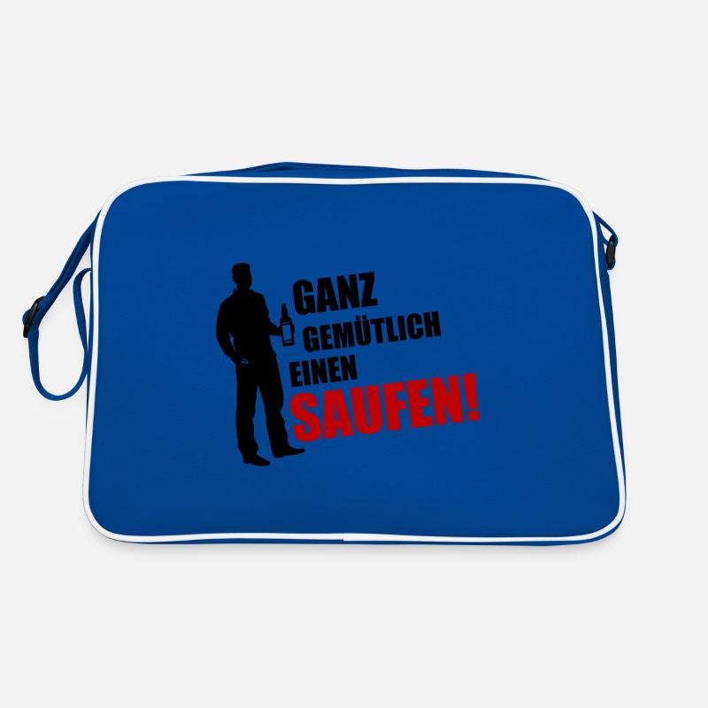 Gemütlich Saufen Feierabend Retro Tasche