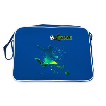sportif - Sac Retro - bleu/blanc - Dos