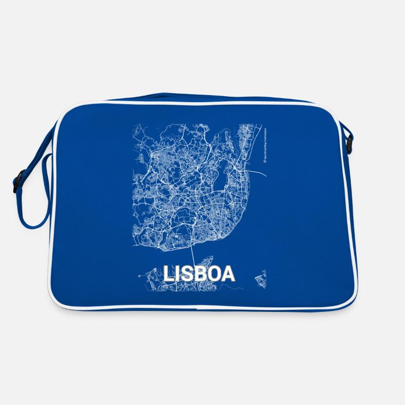 Plan de la ville de Lisbonne et rues Sac Retro
