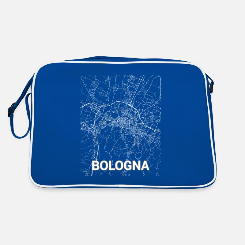 Plan et rues de la ville de Bologne Sac Retro