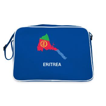 Eritrea country map & flag - Retro Bag - blue/white - Back
