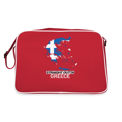 Straight Outta Greece country map - Retro Bag