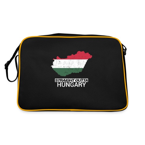 Straight Outta Hungary country map - Retro Bag