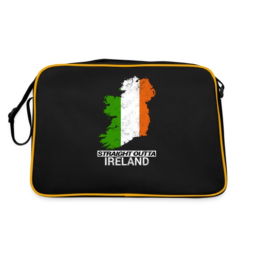 Straight Outta Ireland (Eire) country map flag - Retro Bag