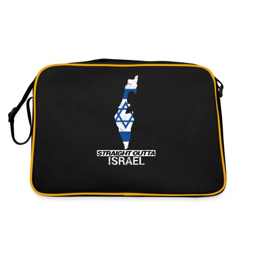 Straight Outta Israel country map & flag - Retro Bag