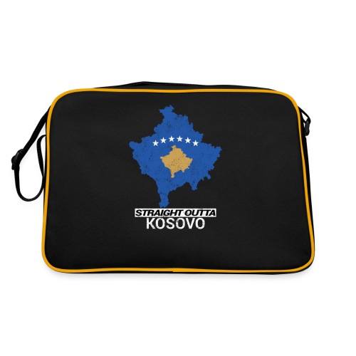 Straight Outta Kosovo country map - Retro Bag