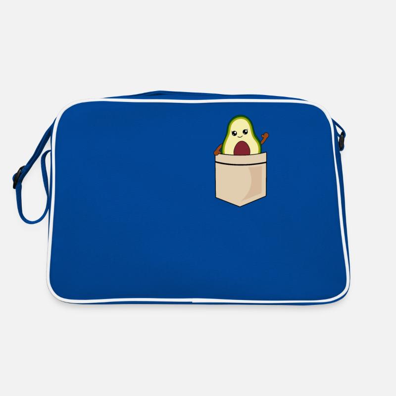 Avocado In Breast Pocket Print Funny Gift Retro Bag