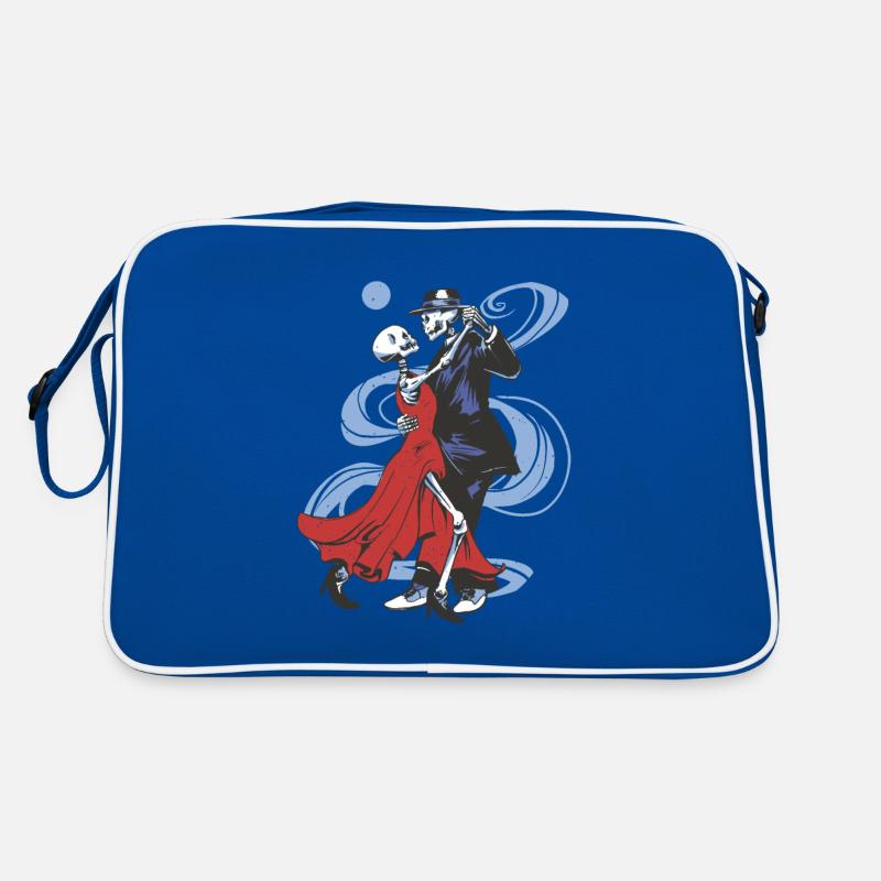 Dancing Skeletons Design Retro Tasche