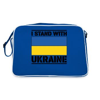 Je suis avec l'Ukraine I Stand With Ukraine - Sac Retro - bleu/blanc - Dos