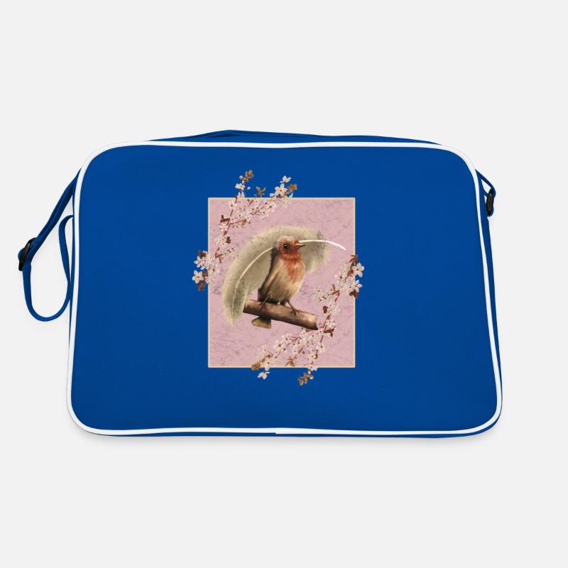 Japan Kirschblüten Vogel Retro Tasche