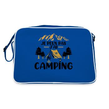 Je Peux Pas J'ai Camping Vacances Cadeau Camper - Sac Retro - bleu/blanc - Dos