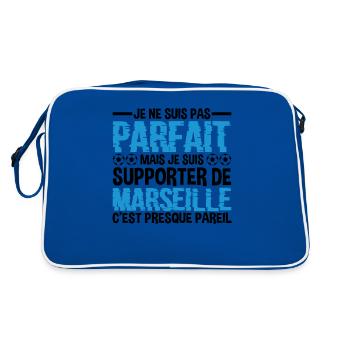 Je Suis Un Supporter De Marseille Parfait OM - Sac Retro - bleu/blanc - Dos