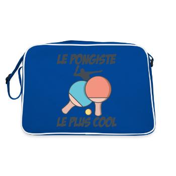 Le Pongiste Le Plus Cool - Sac Retro - bleu/blanc - Dos