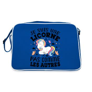 Je Suis Une Licorne Pas Comme Les Autres - Sac Retro - bleu/blanc - Dos